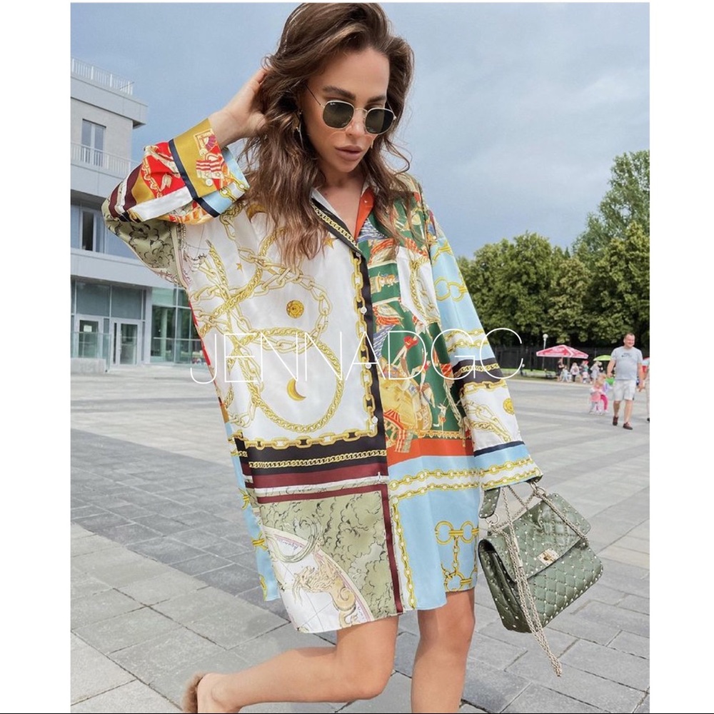 NWT Zara oversized patchwork shirt - Picture 4 of 17